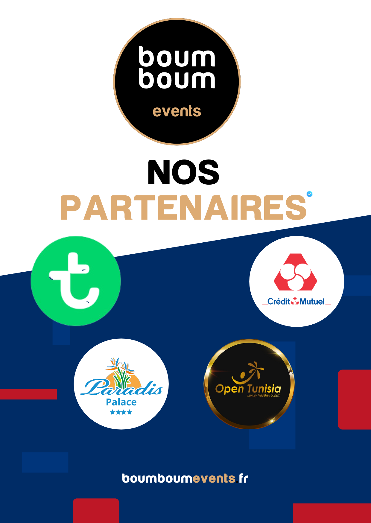 Kit d’Identité Visuelle “Stage Tunisie 2024” – Boum Boum Events